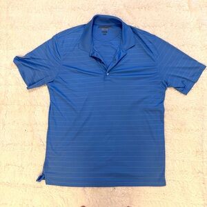 Greg Norman XL Blue Golf Polo Shirt Play Dry Lightweight Mens Performance